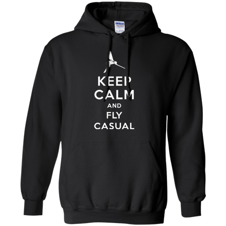 Sweatshirts Black / Small Keep Calm and Fly Casual Pullover Hoodie