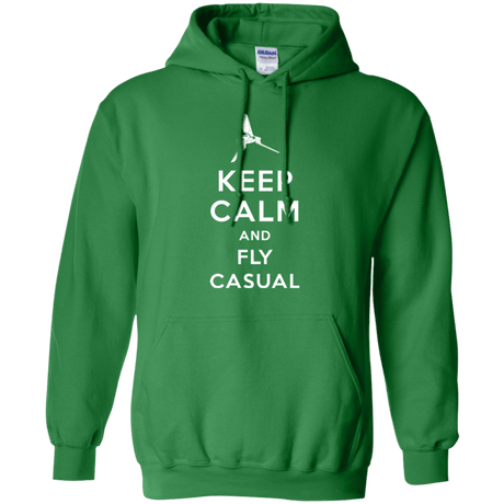 Sweatshirts Irish Green / Small Keep Calm and Fly Casual Pullover Hoodie