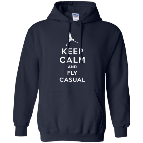 Sweatshirts Navy / Small Keep Calm and Fly Casual Pullover Hoodie