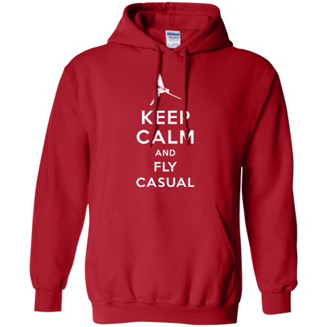 Sweatshirts Red / Small Keep Calm and Fly Casual Pullover Hoodie