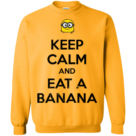 Sweatshirts Gold / Small Keep Calm Banana Crewneck Sweatshirt