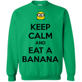 Sweatshirts Irish Green / Small Keep Calm Banana Crewneck Sweatshirt