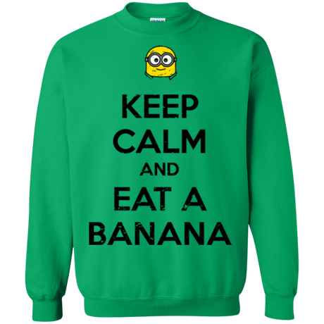 Sweatshirts Irish Green / Small Keep Calm Banana Crewneck Sweatshirt