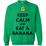 Sweatshirts Irish Green / Small Keep Calm Banana Crewneck Sweatshirt