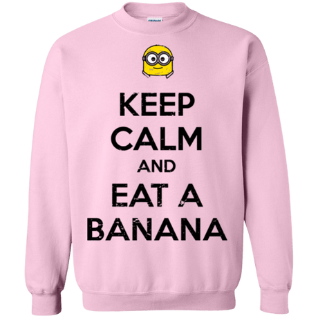 Sweatshirts Light Pink / Small Keep Calm Banana Crewneck Sweatshirt