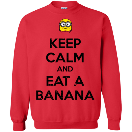 Sweatshirts Red / Small Keep Calm Banana Crewneck Sweatshirt