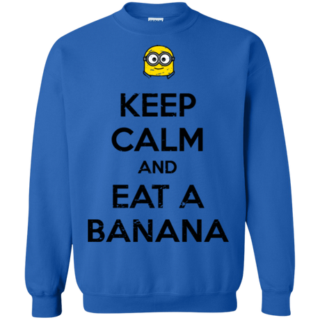 Sweatshirts Royal / Small Keep Calm Banana Crewneck Sweatshirt