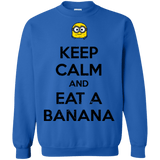 Sweatshirts Royal / Small Keep Calm Banana Crewneck Sweatshirt