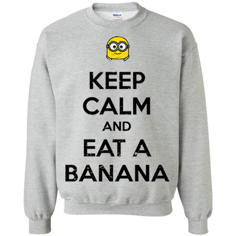 Sweatshirts Sport Grey / Small Keep Calm Banana Crewneck Sweatshirt