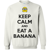 Sweatshirts White / Small Keep Calm Banana Crewneck Sweatshirt