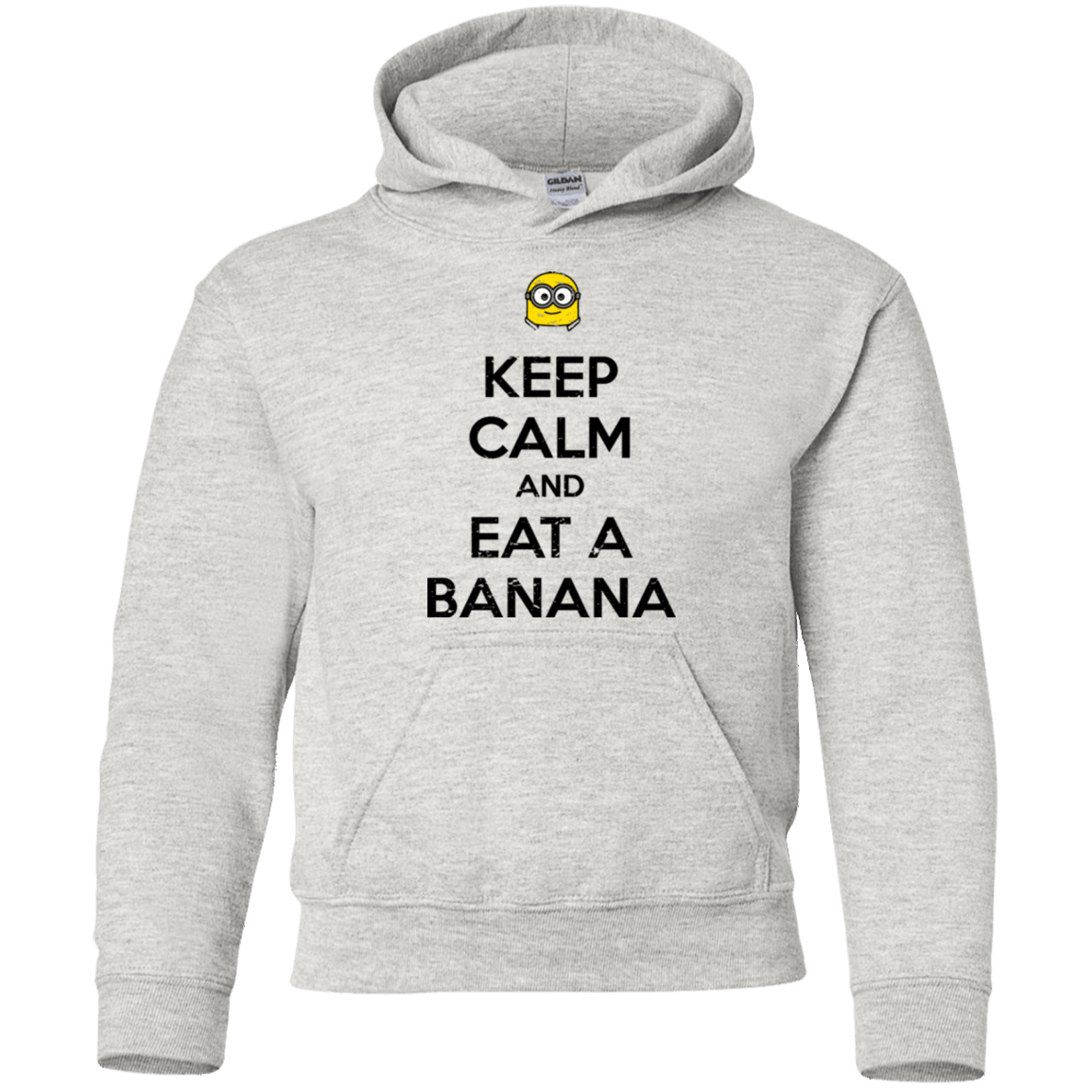 Sweatshirts Ash / YS Keep Calm Banana Youth Hoodie