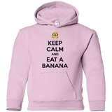 Sweatshirts Light Pink / YS Keep Calm Banana Youth Hoodie