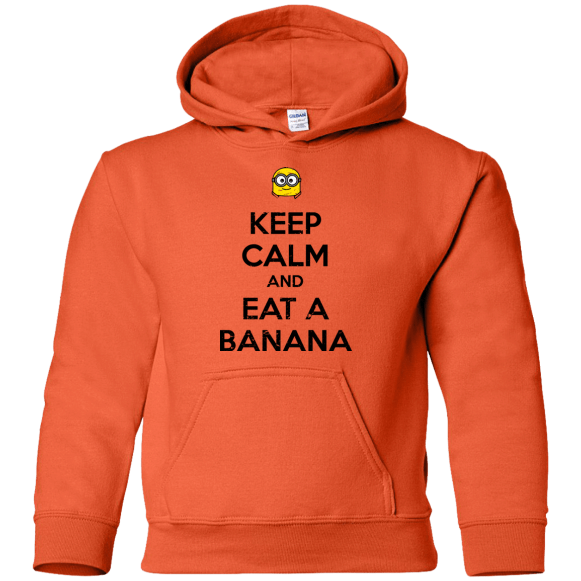 Sweatshirts Orange / YS Keep Calm Banana Youth Hoodie