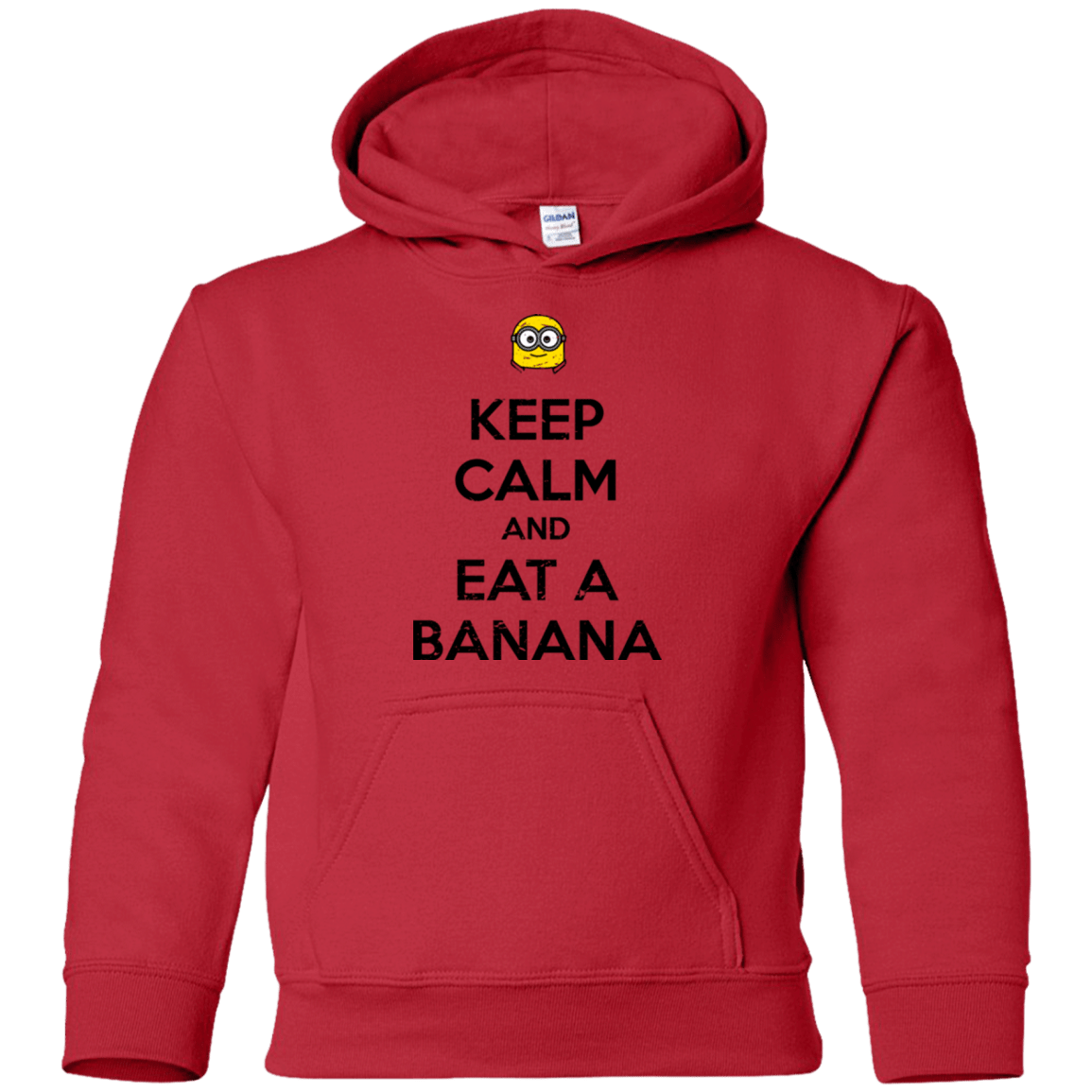 Sweatshirts Red / YS Keep Calm Banana Youth Hoodie