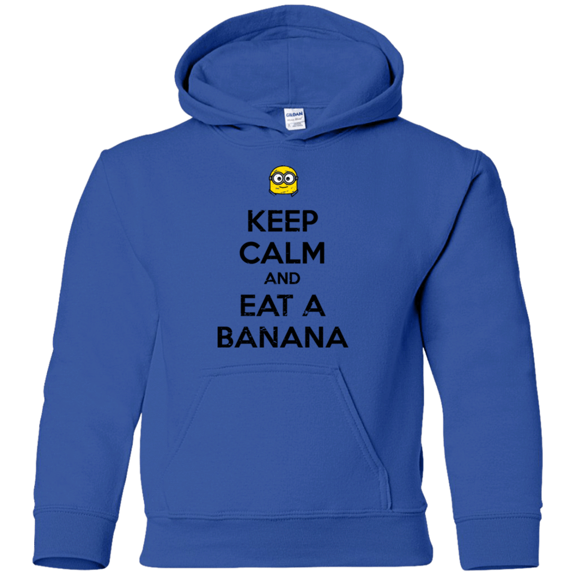 Sweatshirts Royal / YS Keep Calm Banana Youth Hoodie