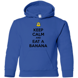 Sweatshirts Royal / YS Keep Calm Banana Youth Hoodie