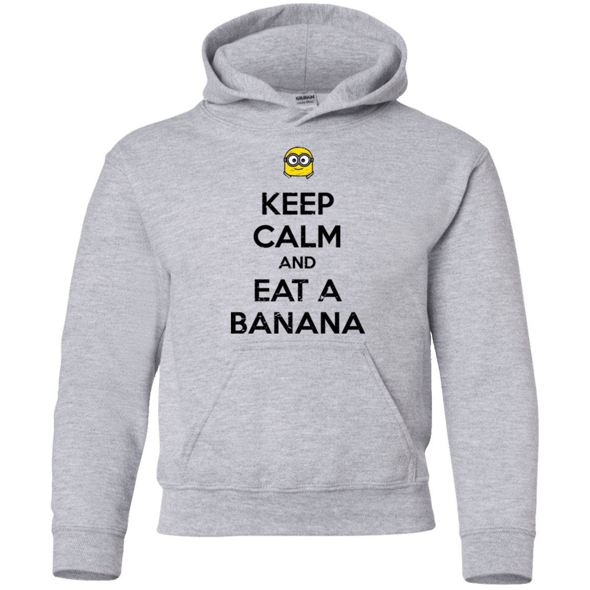 Sweatshirts Sport Grey / YS Keep Calm Banana Youth Hoodie