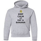 Sweatshirts Sport Grey / YS Keep Calm Banana Youth Hoodie