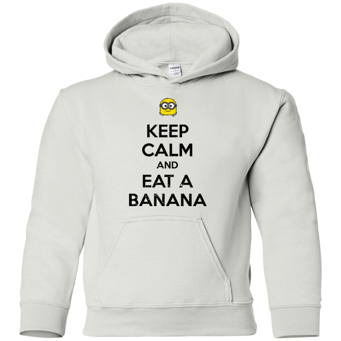 Sweatshirts White / YS Keep Calm Banana Youth Hoodie