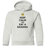 Sweatshirts White / YS Keep Calm Banana Youth Hoodie