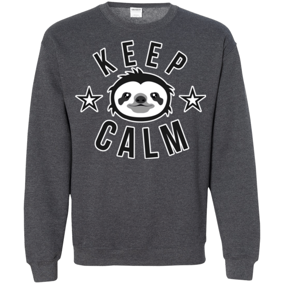 Sweatshirts Dark Heather / Small Keep Calm Crewneck Sweatshirt