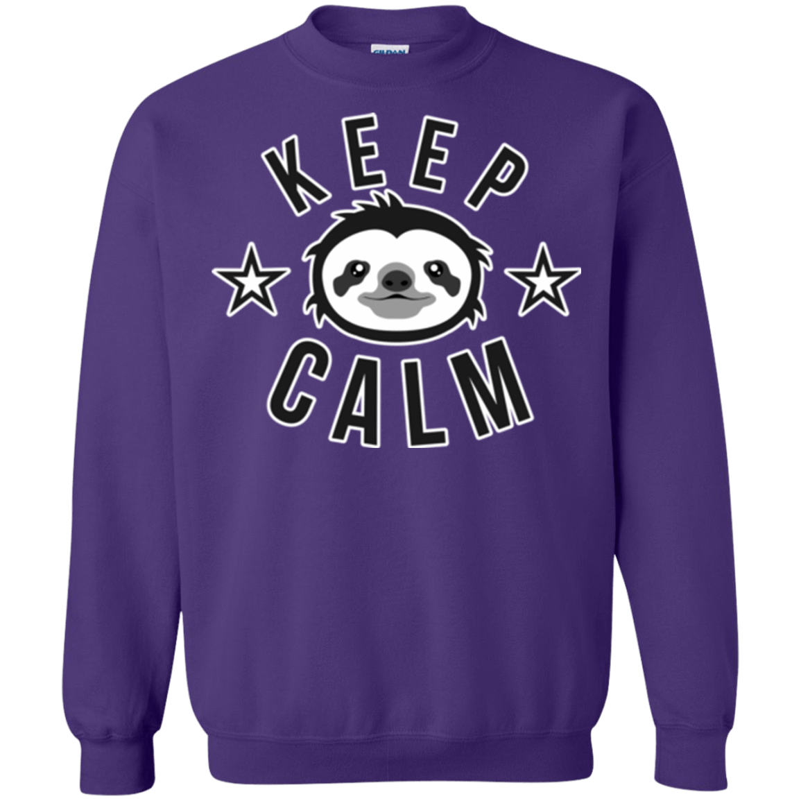 Sweatshirts Purple / Small Keep Calm Crewneck Sweatshirt