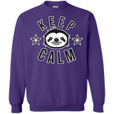 Sweatshirts Purple / Small Keep Calm Crewneck Sweatshirt