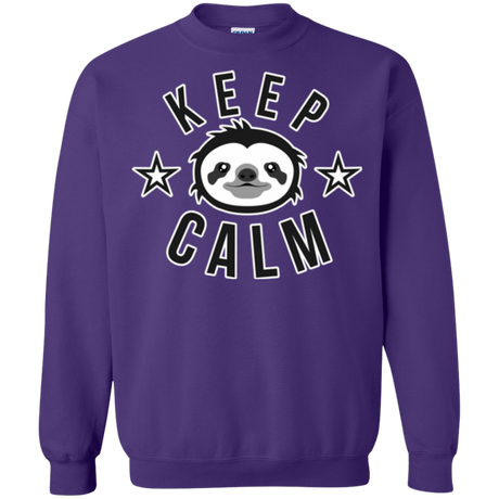 Sweatshirts Purple / Small Keep Calm Crewneck Sweatshirt