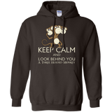 Sweatshirts Dark Chocolate / Small Keep Calm & Look Behind You A Three Headed Monkey Pullover Hoodie