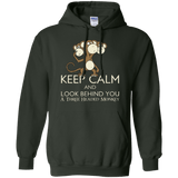 Sweatshirts Forest Green / Small Keep Calm & Look Behind You A Three Headed Monkey Pullover Hoodie