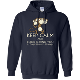 Sweatshirts Navy / Small Keep Calm & Look Behind You A Three Headed Monkey Pullover Hoodie