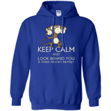 Sweatshirts Royal / Small Keep Calm & Look Behind You A Three Headed Monkey Pullover Hoodie