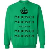 Sweatshirts Irish Green / Small Keep Calm Malkovich Crewneck Sweatshirt