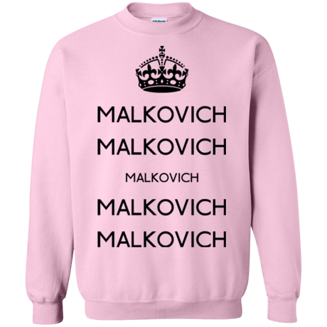 Sweatshirts Light Pink / Small Keep Calm Malkovich Crewneck Sweatshirt