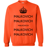 Sweatshirts Orange / Small Keep Calm Malkovich Crewneck Sweatshirt