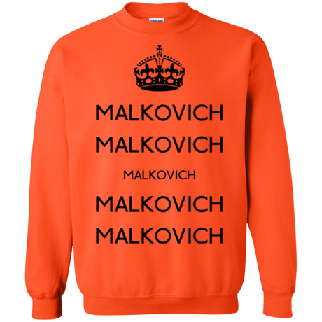 Sweatshirts Orange / Small Keep Calm Malkovich Crewneck Sweatshirt