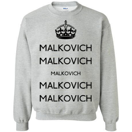 Sweatshirts Sport Grey / Small Keep Calm Malkovich Crewneck Sweatshirt