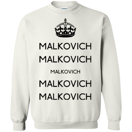 Sweatshirts White / Small Keep Calm Malkovich Crewneck Sweatshirt