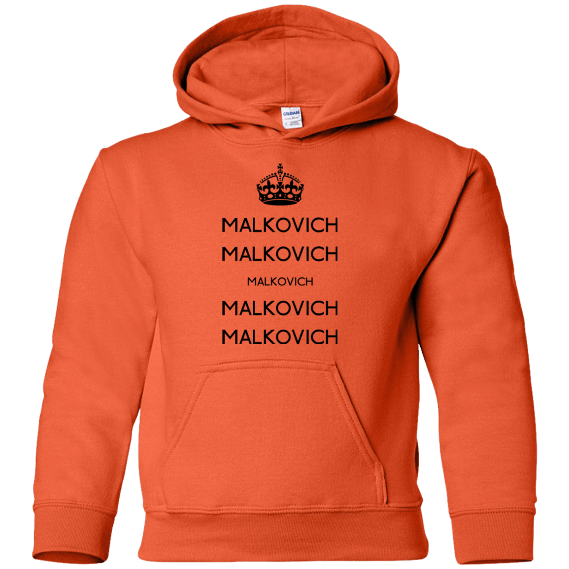Sweatshirts Orange / YS Keep Calm Malkovich Youth Hoodie