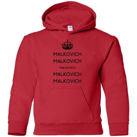 Sweatshirts Red / YS Keep Calm Malkovich Youth Hoodie