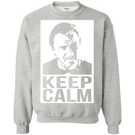 Sweatshirts Ash / Small Keep Calm Mr. Wolf Crewneck Sweatshirt