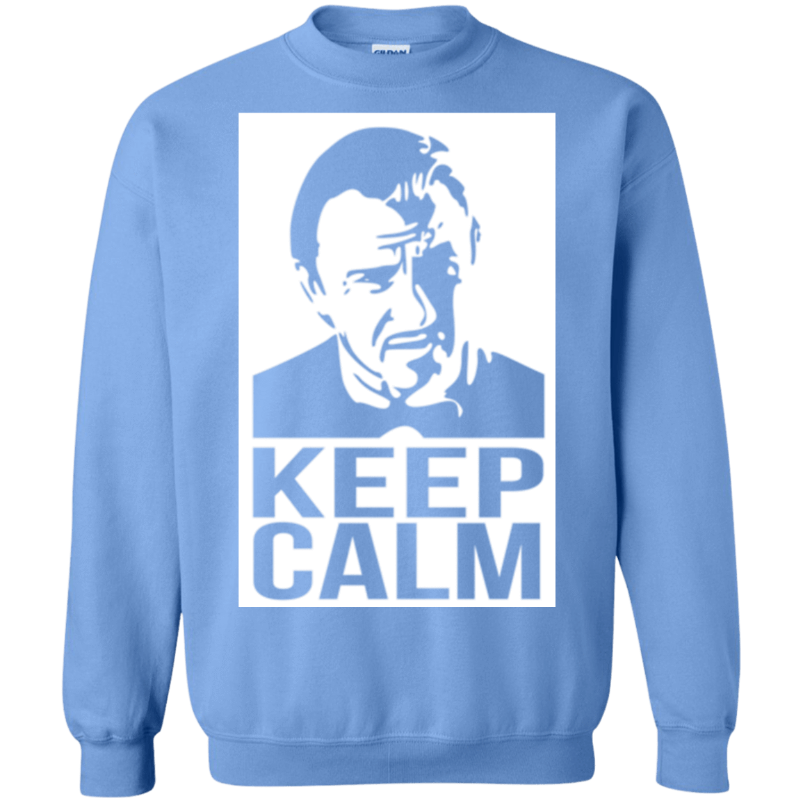Sweatshirts Carolina Blue / Small Keep Calm Mr. Wolf Crewneck Sweatshirt