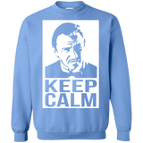Sweatshirts Carolina Blue / Small Keep Calm Mr. Wolf Crewneck Sweatshirt