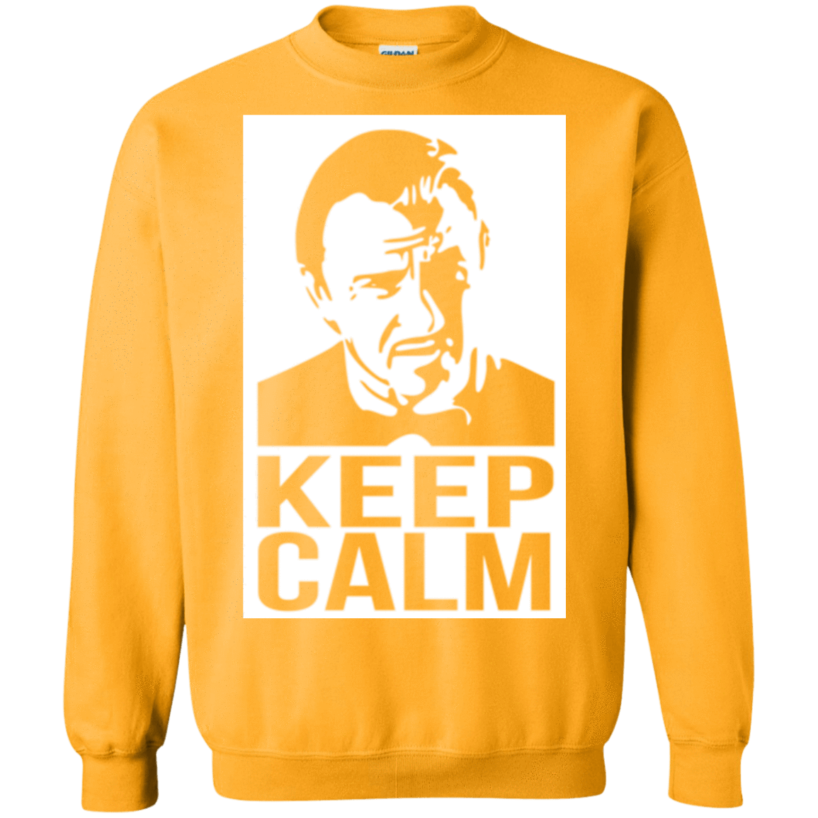 Sweatshirts Gold / Small Keep Calm Mr. Wolf Crewneck Sweatshirt