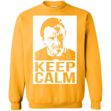 Sweatshirts Gold / Small Keep Calm Mr. Wolf Crewneck Sweatshirt