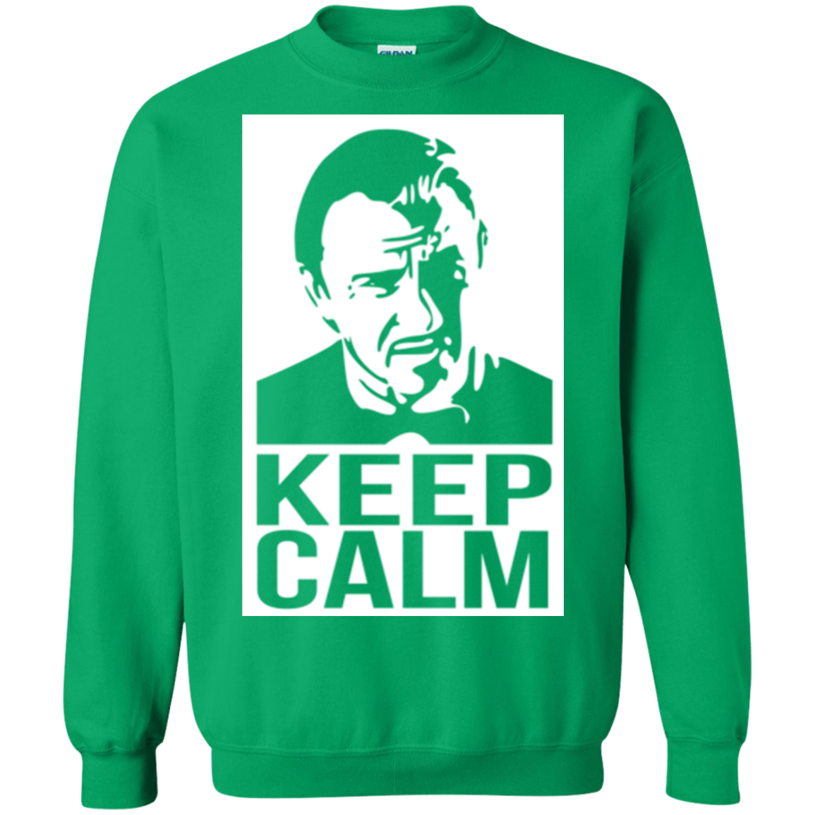 Sweatshirts Irish Green / Small Keep Calm Mr. Wolf Crewneck Sweatshirt