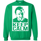 Sweatshirts Irish Green / Small Keep Calm Mr. Wolf Crewneck Sweatshirt