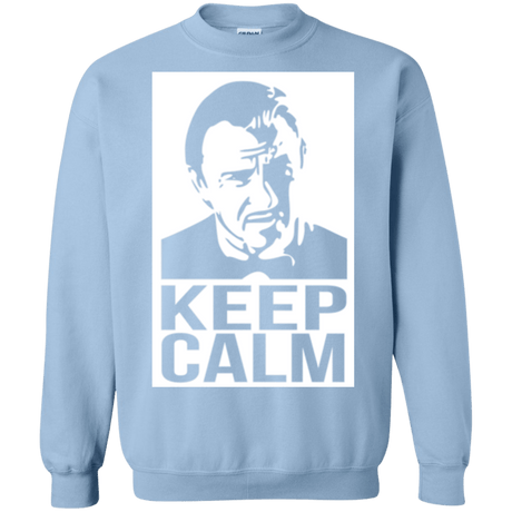 Sweatshirts Light Blue / Small Keep Calm Mr. Wolf Crewneck Sweatshirt