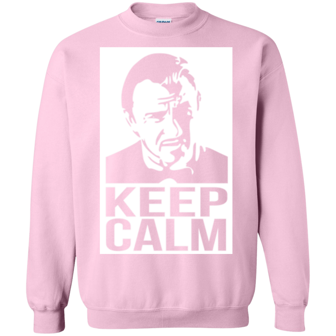 Sweatshirts Light Pink / Small Keep Calm Mr. Wolf Crewneck Sweatshirt