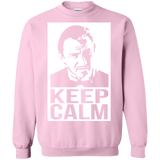 Sweatshirts Light Pink / Small Keep Calm Mr. Wolf Crewneck Sweatshirt